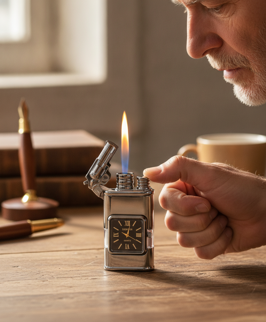 Feuer und Zeit in einem einzigen Objekt