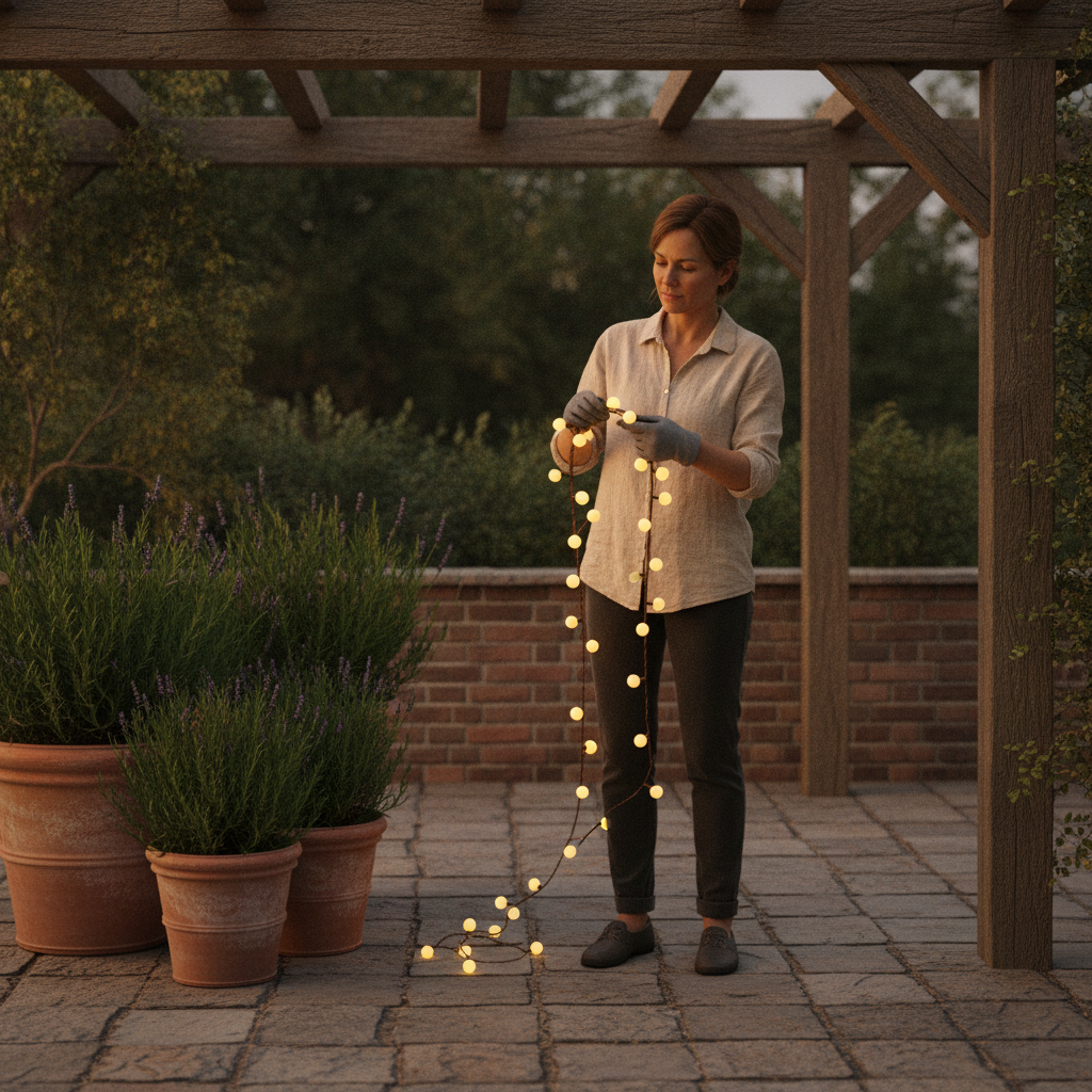 Disposer la guirlande lumineuse
