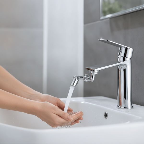 Wasserhahn-Adapter mit 1080° Schwenkarm — technical_before_after.with_card_image