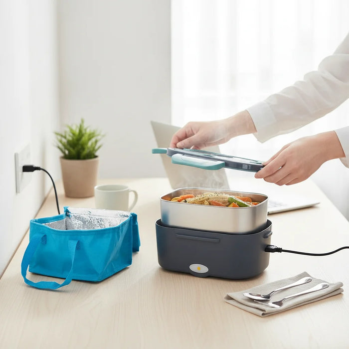 Elektrische Lunchbox mit isolierter Tragetasche — technical_before_after.with_card_image