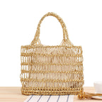 Makramee Strandtasche mit Netzmuster -    Zorenza