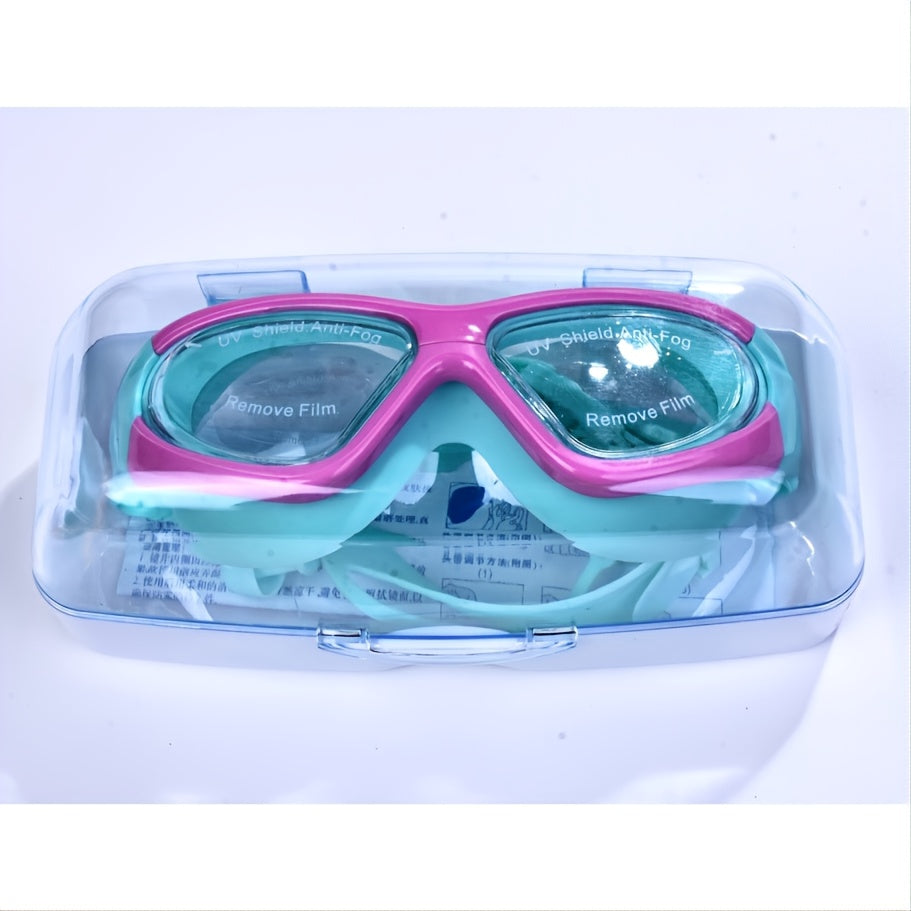 Kinder-Schwimmbrille mit großem Rahmen – Anti-Beschlag -    Zorenza