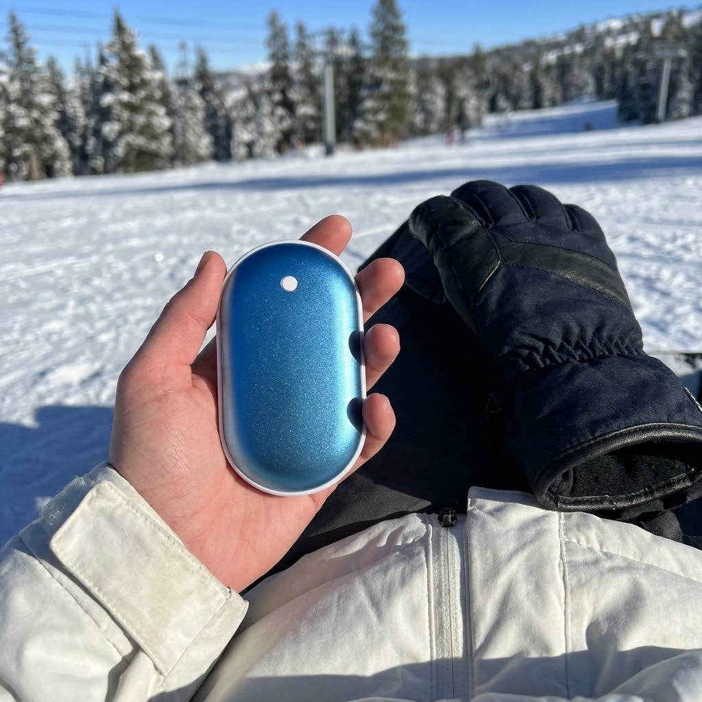 Elektrischer Handwärmer mit Powerbank, 5200 mAh, 3 Wärmestufen -    Zorenza