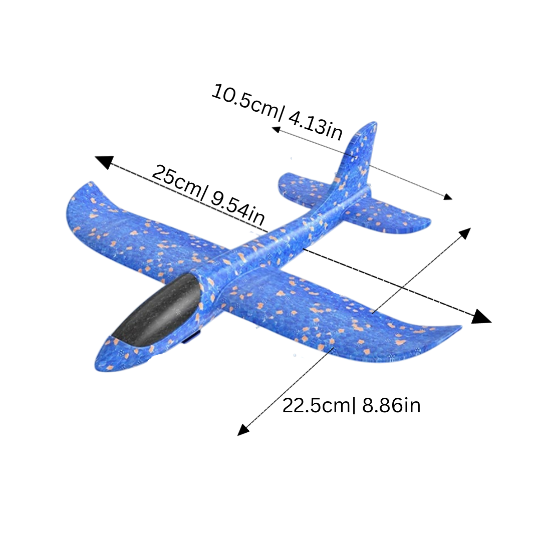 Schaumstoff-Flugzeug mit Abschussgriff für Kinder -    Zorenza