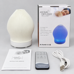 Aroma-Diffusor Glas Rosenquarz-Optik mit Nano-Nebel und Lichtstimmung -    Zorenza