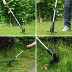 Akku-Rasentrimmer mit Kantenschneider – 2-in-1 Funktion Zorenza