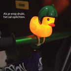 Fahrradklingel Ente mit LED-Licht und Hupe -    Zorenza