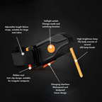 Fahrrad-Rücklicht LED mit USB-Aufladung -    Zorenza