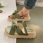 Damensandalen mit Schleifendetail – Verstellbare Riemchen -    Zorenza