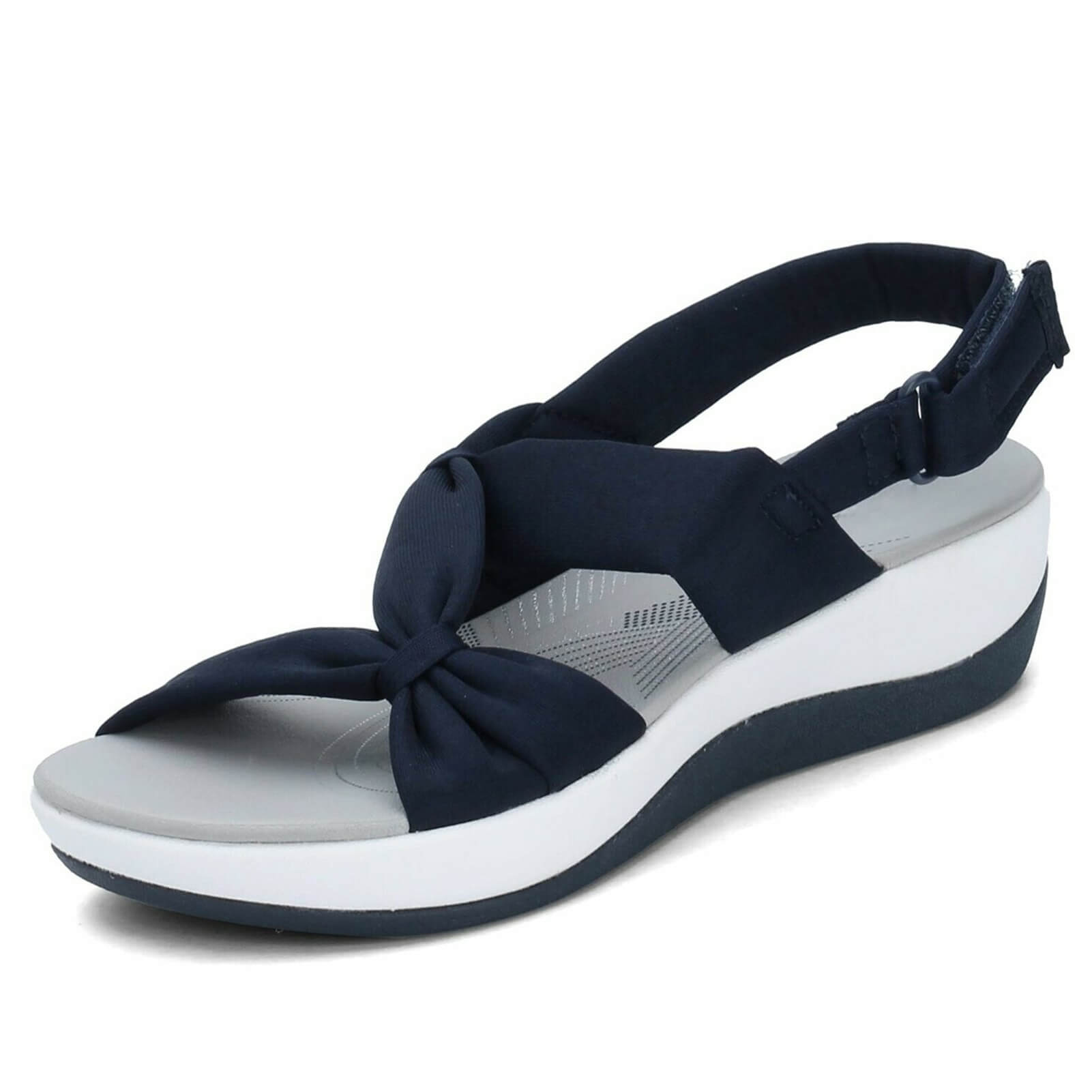 Damen Sandalen mit Keilabsatz und Schleifendetail -    Zorenza