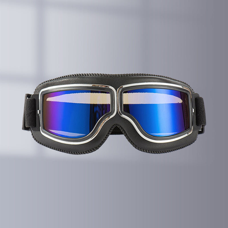 Motorradbrille Vintage mit einstellbarem Band -    Zorenza