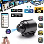 Mini Überwachungskamera 4K HD mit Weitwinkel und Speicheroptionen -    Zorenza