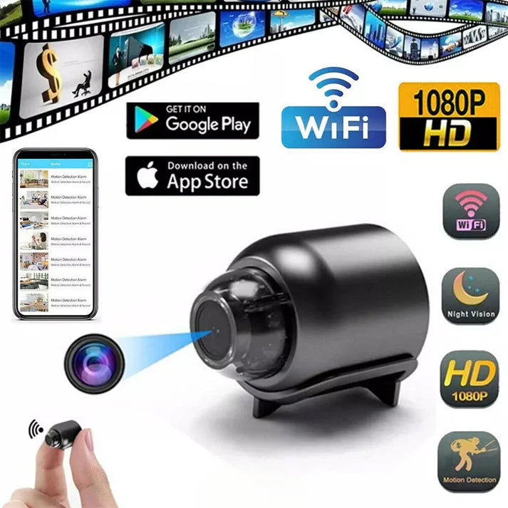 Mini Überwachungskamera 4K HD mit Weitwinkel und Speicheroptionen -    Zorenza