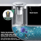 Abflussfilter Edelstahl mit Pop-up-Mechanismus -    Zorenza