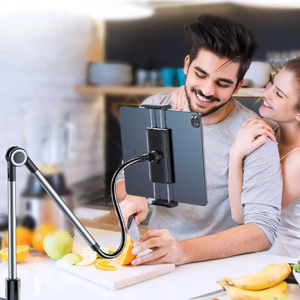 Soporte de cuello de cisne para tablet y móvil con pinza de mesa – 100 ...