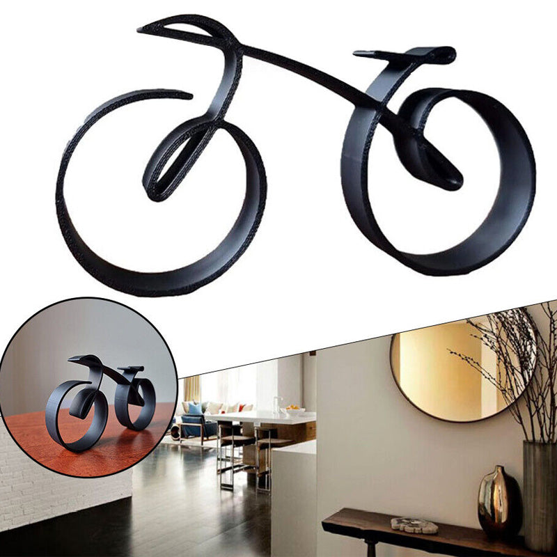 Fahrrad-Skulptur aus Eisen – Minimalistische Dekoration Zorenza