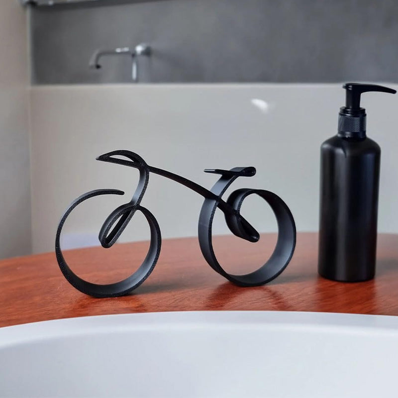 Fahrrad-Skulptur aus Eisen – Minimalistische Dekoration Zorenza