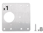 Scharnierplatten-Set für Küchenschränke -    Zorenza