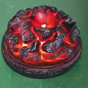 Drachenei Kristall mit detailgetreuer Drachenfigur im Inneren -    Zorenza