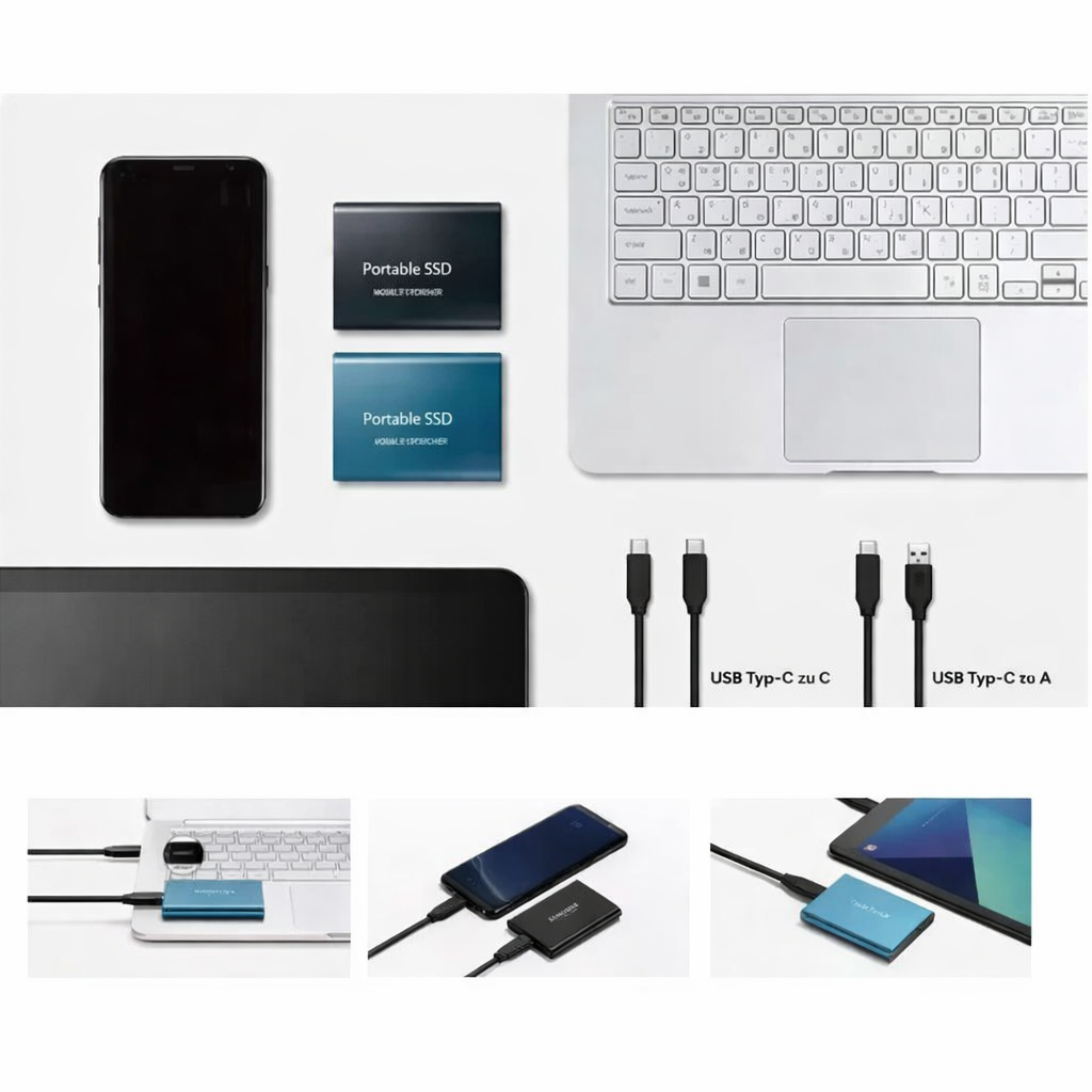 Externe SSD 2TB – Ultraschnell und kompakt für alle Geräte -    Zorenza
