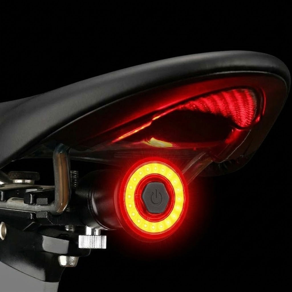 Rücklicht für Fahrrad mit Bremslicht-Funktion und 6 Modi -    Zorenza
