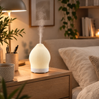 Aroma-Diffusor Glas Rosenquarz-Optik mit Nano-Nebel und Lichtstimmung -    Zorenza