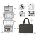 Kulturtasche zum Aufhängen mit 4 Fächern und wasserdichtem Material -    Zorenza