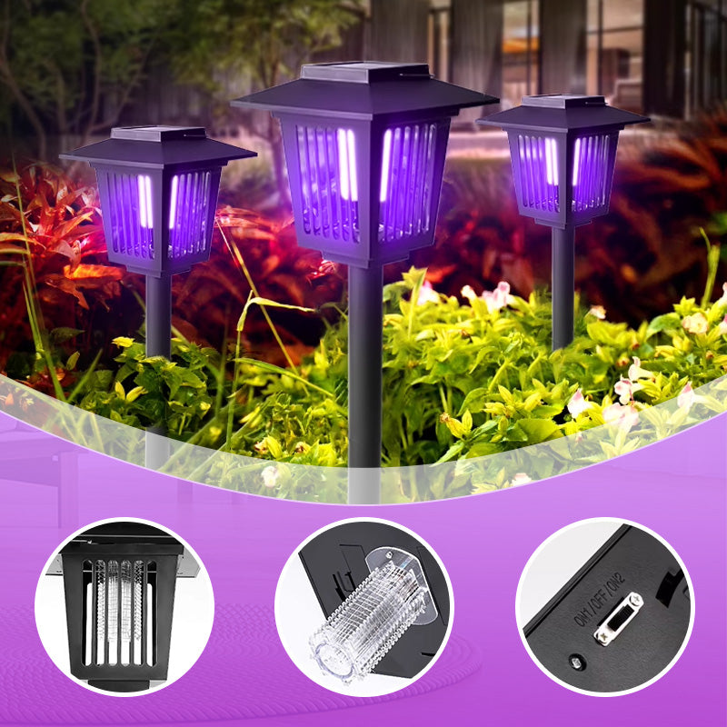 Solar Insektenvernichter mit UV-Licht und Schutzgitter -    Zorenza