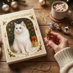 Katzen-Adventskalender mit 24 Katzenfiguren zum Aufhängen – für Katzenliebhaber -    Zorenza