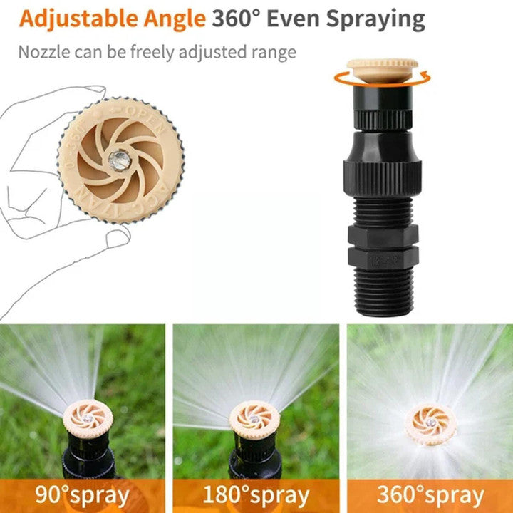 Rasensprenger 360° mit verstellbarem Sprühsystem -    Zorenza