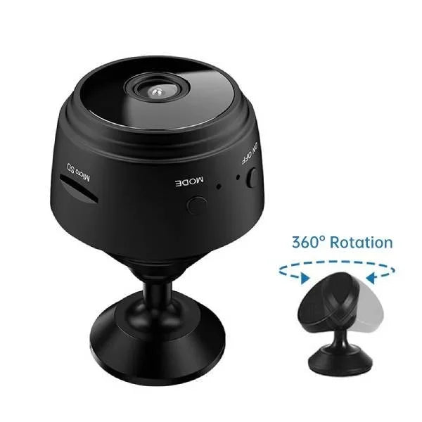 Überwachungskamera Mini – Drahtlos mit Magnet und 360° Drehung -    Zorenza