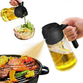 2-in-1 Ölsprühflasche & Ausgießer – 470 ml Glas Zorenza