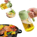 2-in-1 Ölsprühflasche & Ausgießer – 470 ml Glas Zorenza