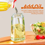 2-in-1 Ölsprühflasche & Ausgießer – 470 ml Glas Zorenza