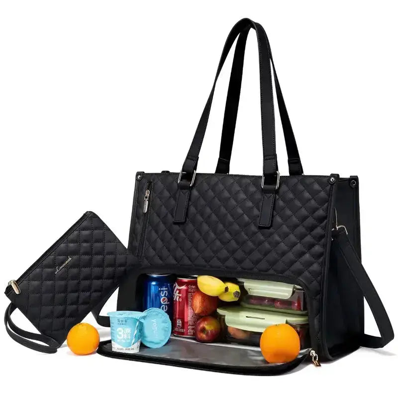 2-in-1 Elegante Tasche mit Isoliertem Lebensmittel-Fach Zorenza
