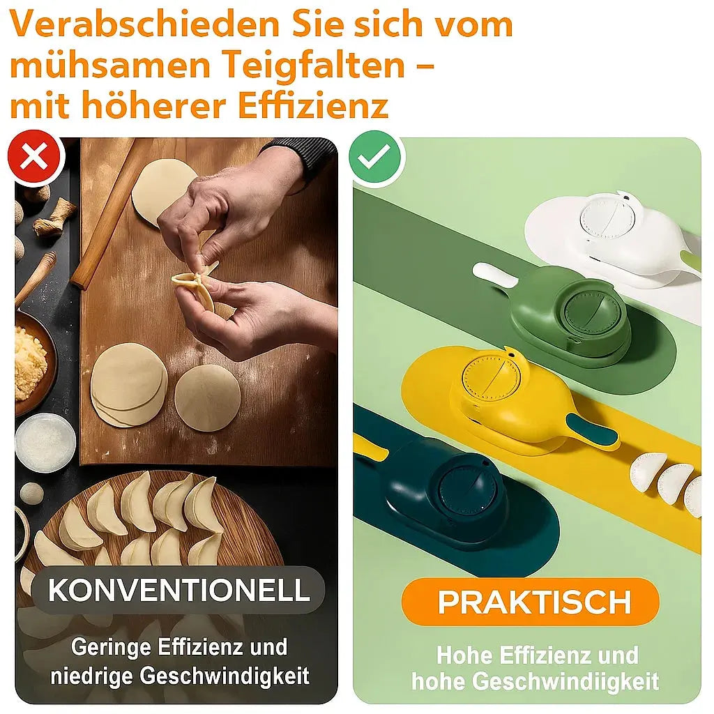 2-in-1 Teigtaschenformer – Füllen & Formen Leicht Gemacht Zorenza