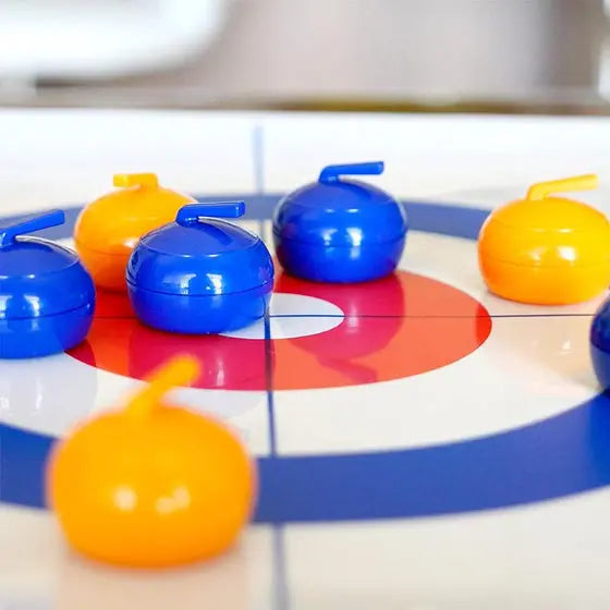 Curling Spiel für Zuhause – Olympisches Tischcurling mit Steinen -    Zorenza
