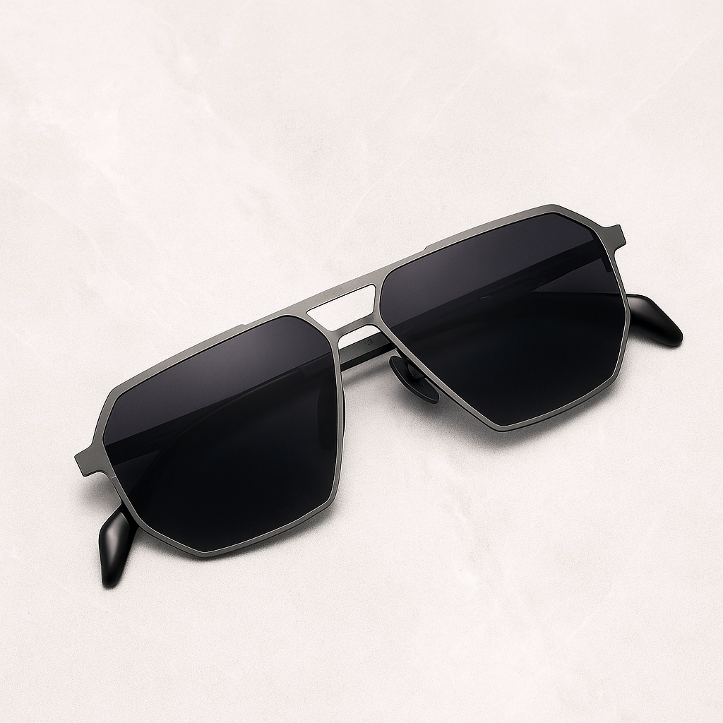 Sonnenbrille Titan mit polarisierten Gläsern -    Zorenza