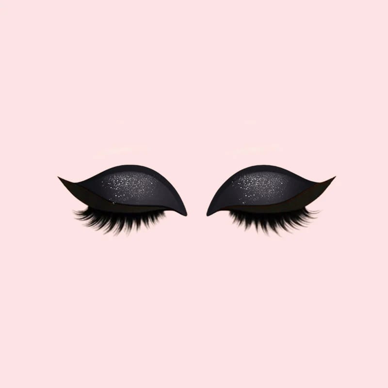 Augen-Makeup Patch mit Lidschatten und Wimpern -    Zorenza