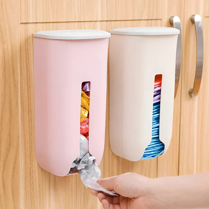 Wall-mounted storage box for plastic bags – no drilling required – Zorenza
