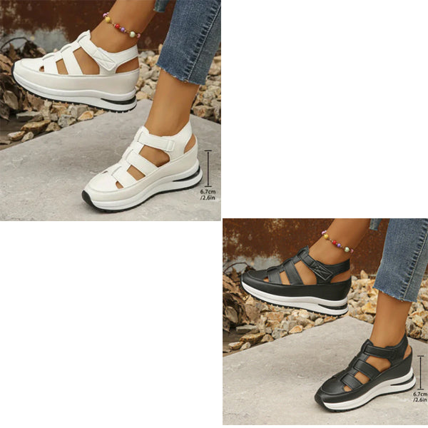 Plateau-Sneaker-Sandalen mit Klettverschluss -    Zorenza