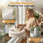 Katzen Fensterliege klappbar mit Saugnapfbefestigung -    Zorenza