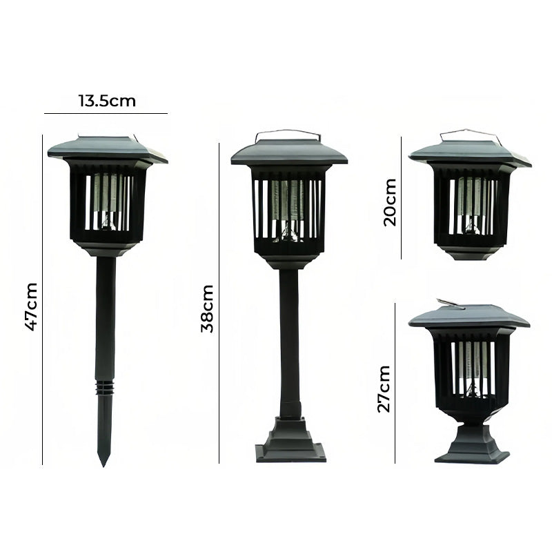 Solar-Mückenlampe mit UV-Licht – Automatischer Schutz bei Dämmerung -    Zorenza