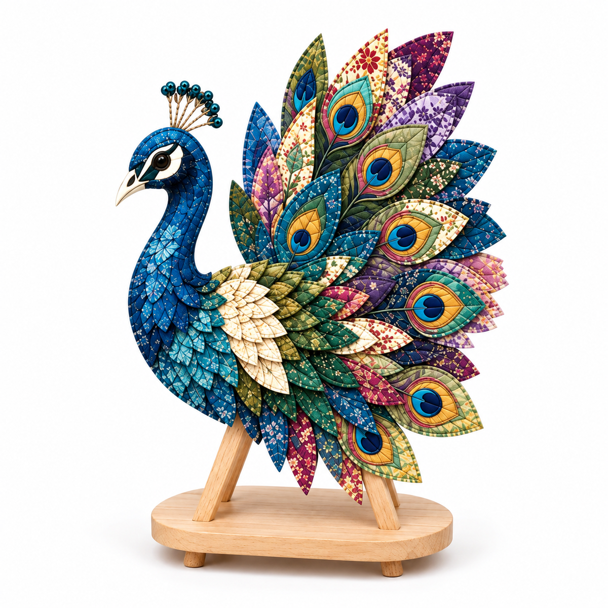 3D Stoff-Patchwork Vogel Bastelset -    Zorenza