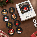 Musik-Kühlschrankmagnet Weihnachten – Schallplatten-Optik 9 Lieder -    Zorenza