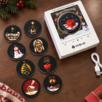 Musik-Kühlschrankmagnet Weihnachten – Schallplatten-Optik 9 Lieder -    Zorenza