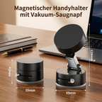 Handyhalter Magnetisch Faltbar – Sicherer Halt mit Vakuum-Saugnapf -    Zorenza