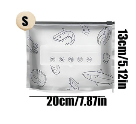 Wiederverwendbare Aufbewahrungsbeutel aus Aluminiumfolie – Luftdichter Verschluss - 20 Stück - Zorenza