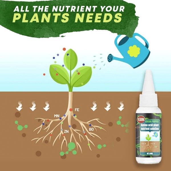 Pflanzendünger flüssig 30 ml für Blüten und Wachstum -    Zorenza