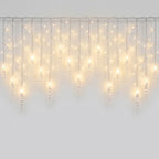 LED-Eiszapfen-Lichterkette mit Fernbedienung, 8 Leuchtmodi, USB, innen & außen -    Zorenza